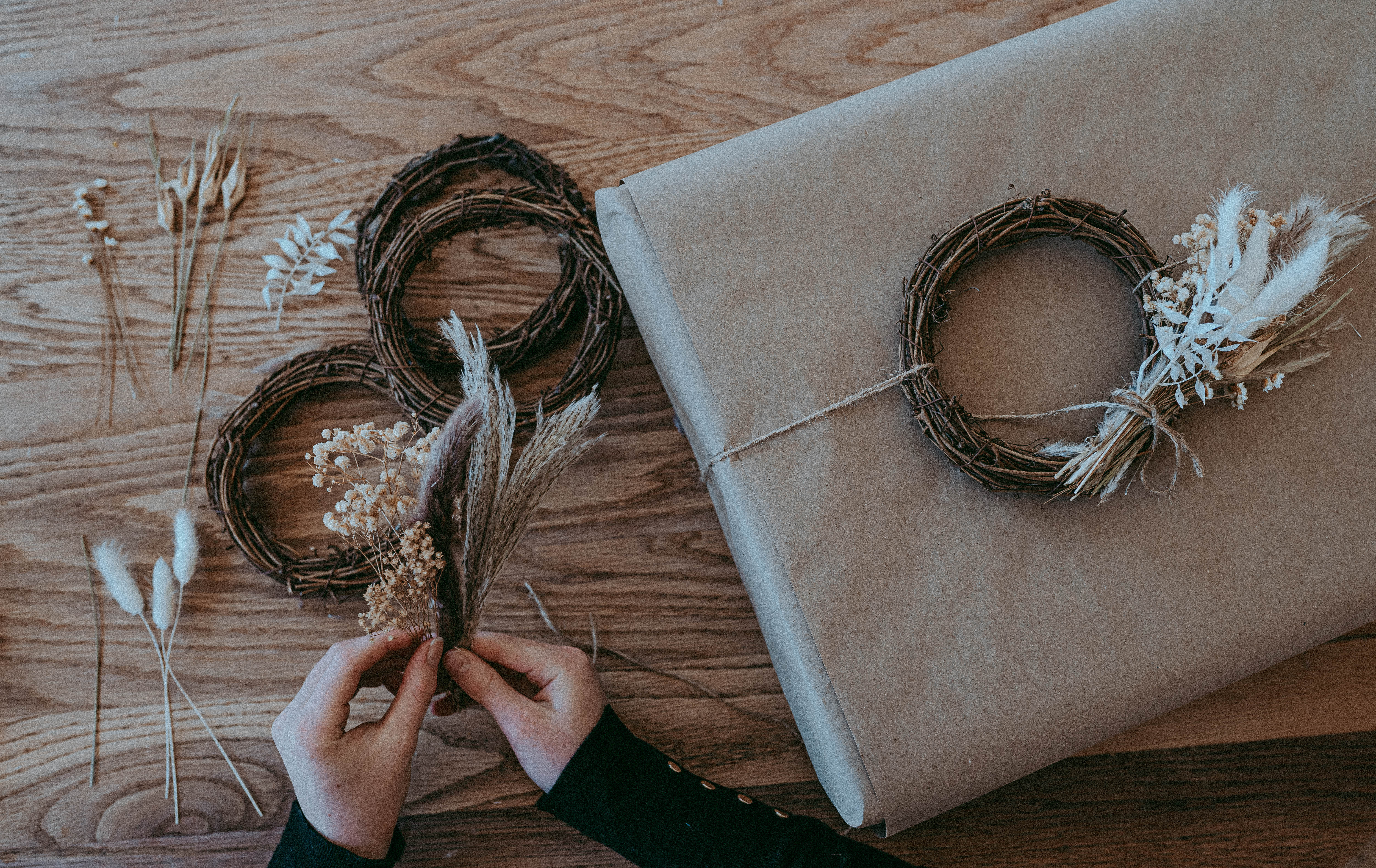 Mini Dried Flower Wreath